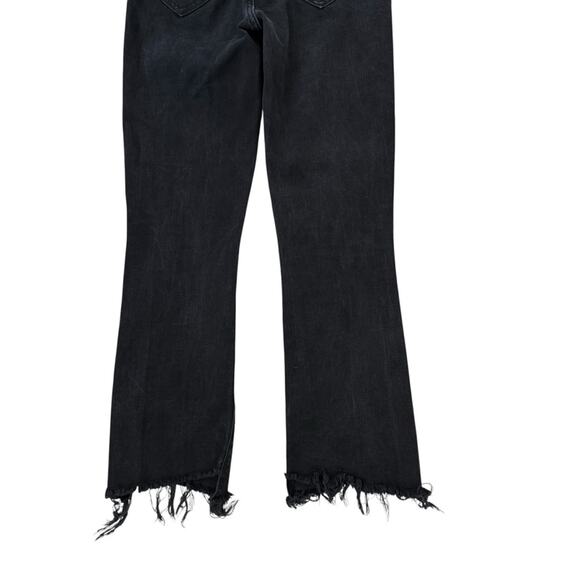 Mother Jeans The Insider Crop Two Step Fray Raw Asymmetrical Hem Not Guilty 25 - Picture 12 of 16